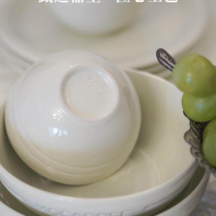碗碟套装家用炻瓷餐具奶油风水果牛排餐盘碗筷组合碗盘