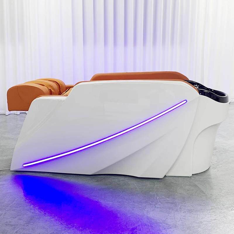 全头自动智能电动发能按摩洗头床理发店廊专用水循环熏蒸疗181多