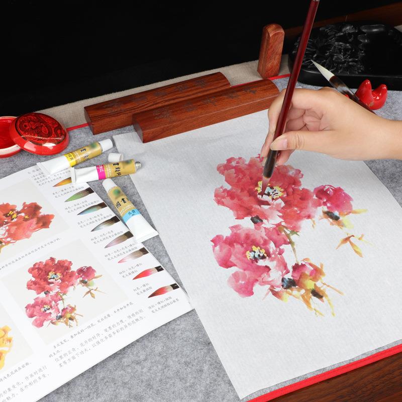 成国画工具画套装初学者学337生人2国画颜料1色18色24色国材料工