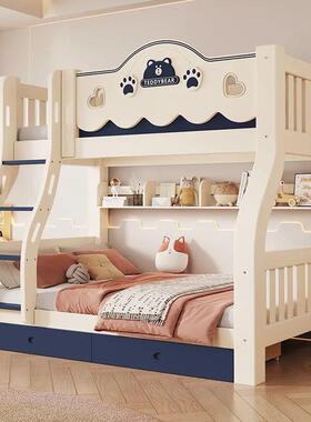 床实木儿床童上下床双成层高低子60155母双人上下铺人二层宿舍