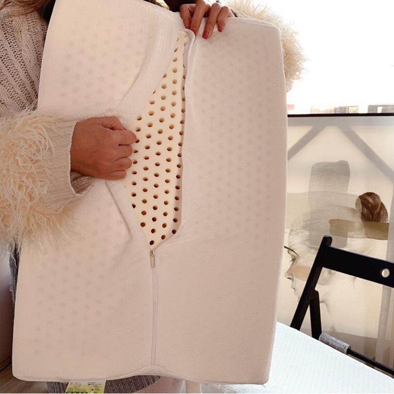 牙狼天然乳胶枕芯枕头胶内外乳双枕套成人四枕季可用佳合按摩,床上用品,乳胶枕,淘宝优惠券,粉丝福利购,淘宝优惠卷