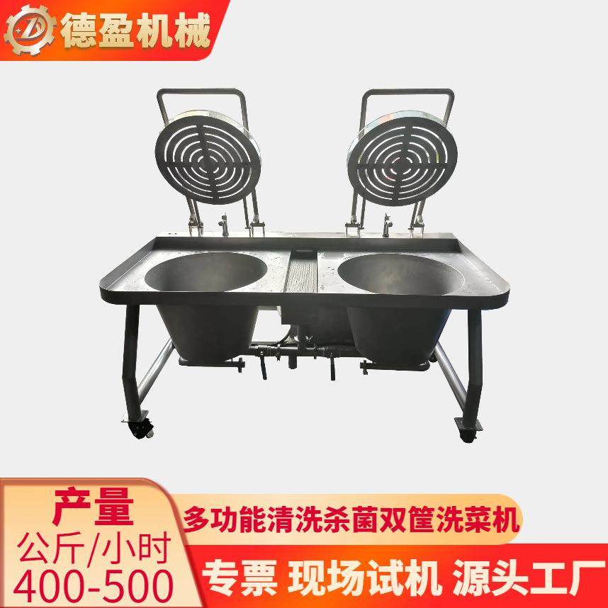 商用双筐洗菜机多功能双缸蔬菜水果海鲜药材杀菌臭氧不锈钢清洗机,机械设备,消毒灭菌设备,淘宝优惠券,粉丝福利购,淘宝优惠卷