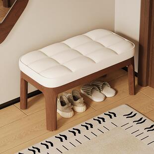 实木换鞋凳入户门口收纳一体可坐式长条凳简约家用进门软包沙发凳