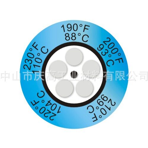 Thermax测温纸钟式温度贴片温度贴纸示温标签示温贴片温度标签