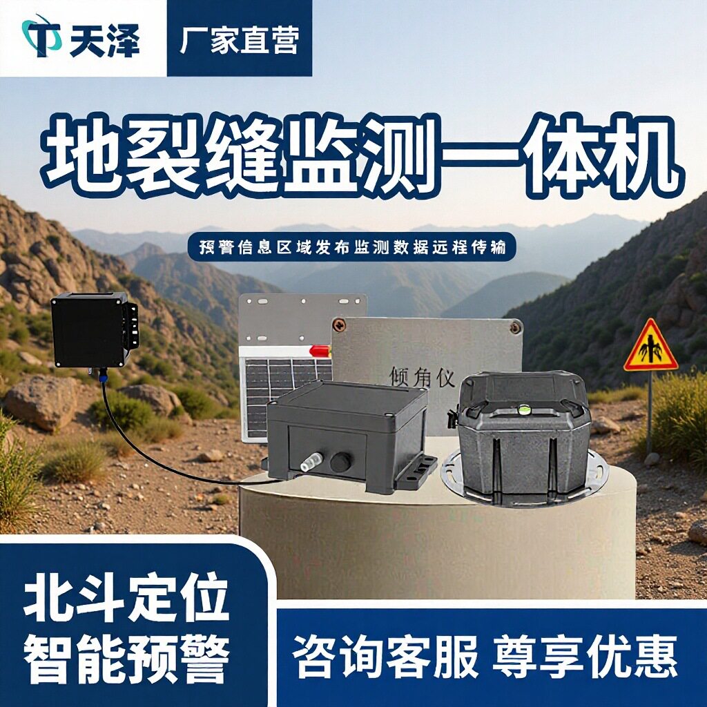 大坝裂缝监测站地表滑坡泥石流地质灾害预警系统倾斜位移监测仪