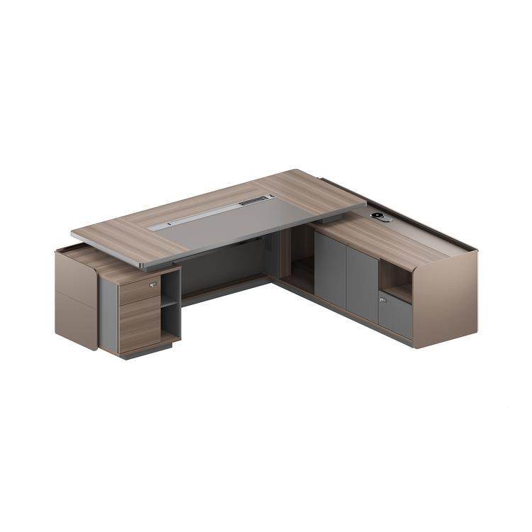 .4-2.CLN6米老板经桌办公桌组合理桌总裁桌主管2桌米简约现代大班