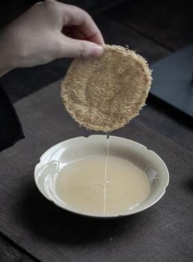 xyt承仿古F767THJ8陶瓷壶承草木灰层茶承壶托可爱瓣壶养壶垫干单