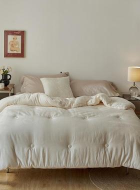 母高档A类棉5纯5%大豆纤维春秋被冬被被芯加厚保四季通暖90652用