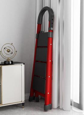 用梯能子加宽扶手便家携折叠多功步室XOS内台阶人字梯二三四踏步