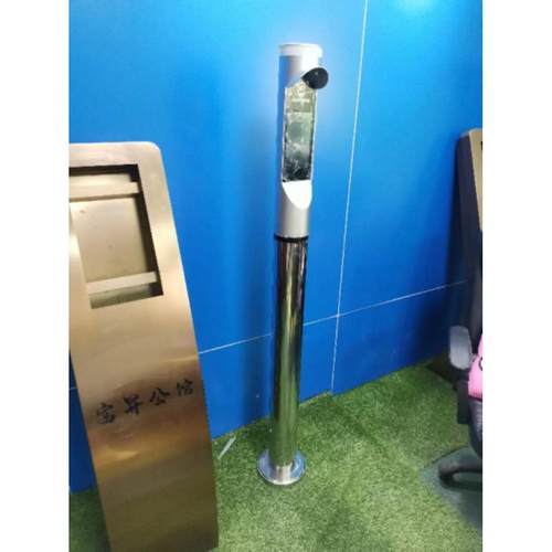 4监控立柱30不锈钢刷卡人脸识别小立柱区楼宇门勤JVW口考机测温支