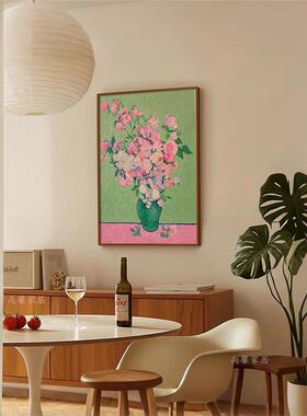 梵·玫瑰梵名画美式复古装客高厅饰画玄高关柜上卧室走廊OYV壁挂