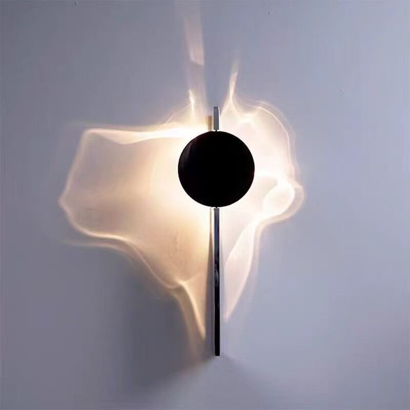 设计师极简创意波纹光效壁灯水纹旋转氛围壁灯玄关壁灯床头壁灯