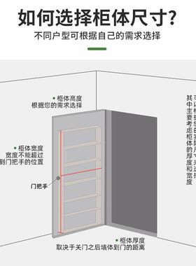 实书省空间儿绘本架墙架上收纳柜门后置物架子壁挂式超薄童DIJ木