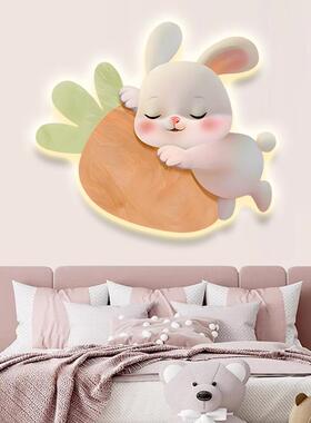 儿童房孩饰男孩女公主壁房灯画LVJ客厅led发光画客厅卧室床头挂装