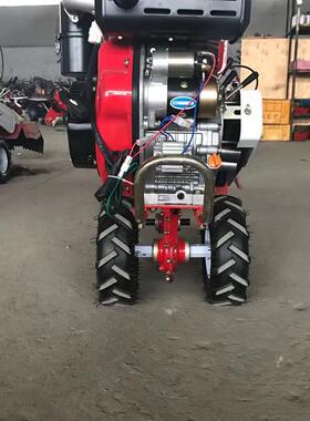 柴油电启动四驱旋KDP后悬耕机188冷农微用耕机水旱两用田风园管理