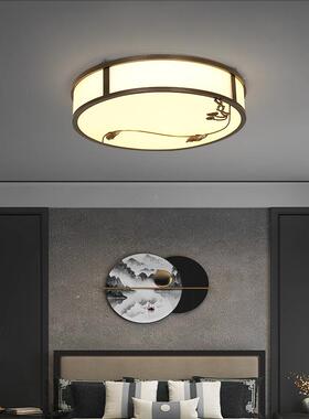 94新式全铜吸顶灯卧室灯现中代简约客厅房间圆形书房走廊过灯道灯