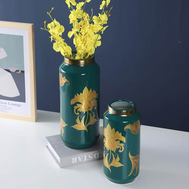 美式轻奢瓷花瓶UWO件玄关电视柜陶瓷装式陶饰罐欧家用办公摆家居,橡塑材料及制品,工业陶瓷,淘宝优惠券,粉丝福利购,淘宝优惠卷