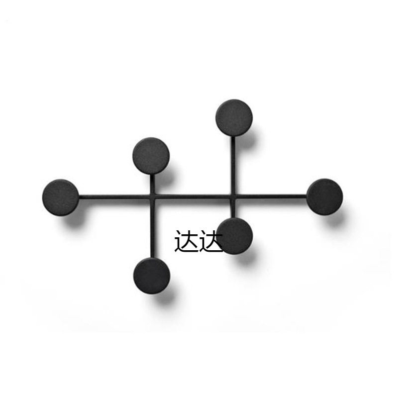 简约门后免打孔壁挂衣帽置物架