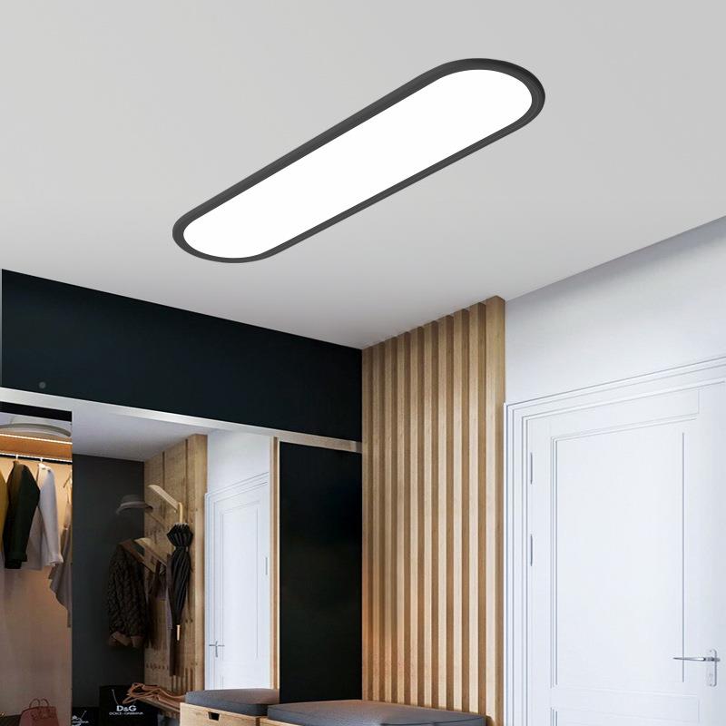 过灯走廊灯道约现代创意新款家用条入简户玄关长全光谱2351护眼吸