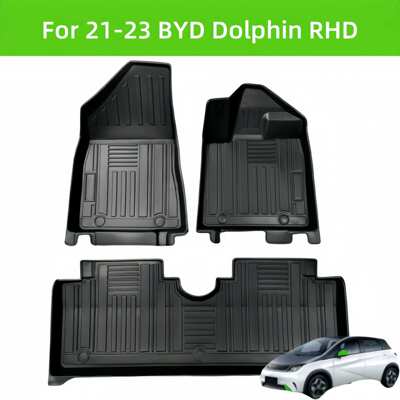 For21-23 BYD Dolphin RHD TPE 3D Car Floor Mat/Rear Trunk Mat