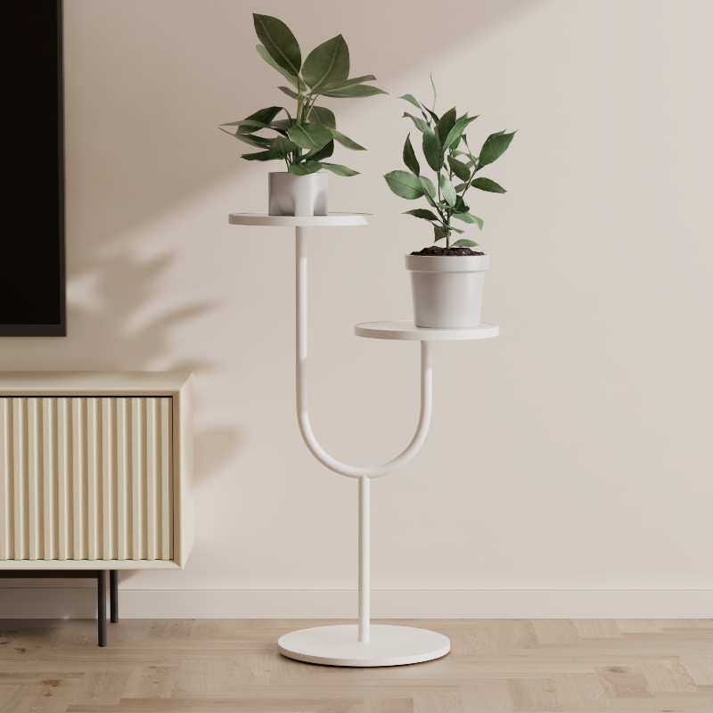 北欧岩板铁艺简易绿萝花盆子架欧式客厅阳台卧室床边落地式置物架,模玩/动漫/周边/娃圈三坑/桌游,模型制作工具/辅料耗材,淘宝优惠券,粉丝福利购,淘宝优惠卷