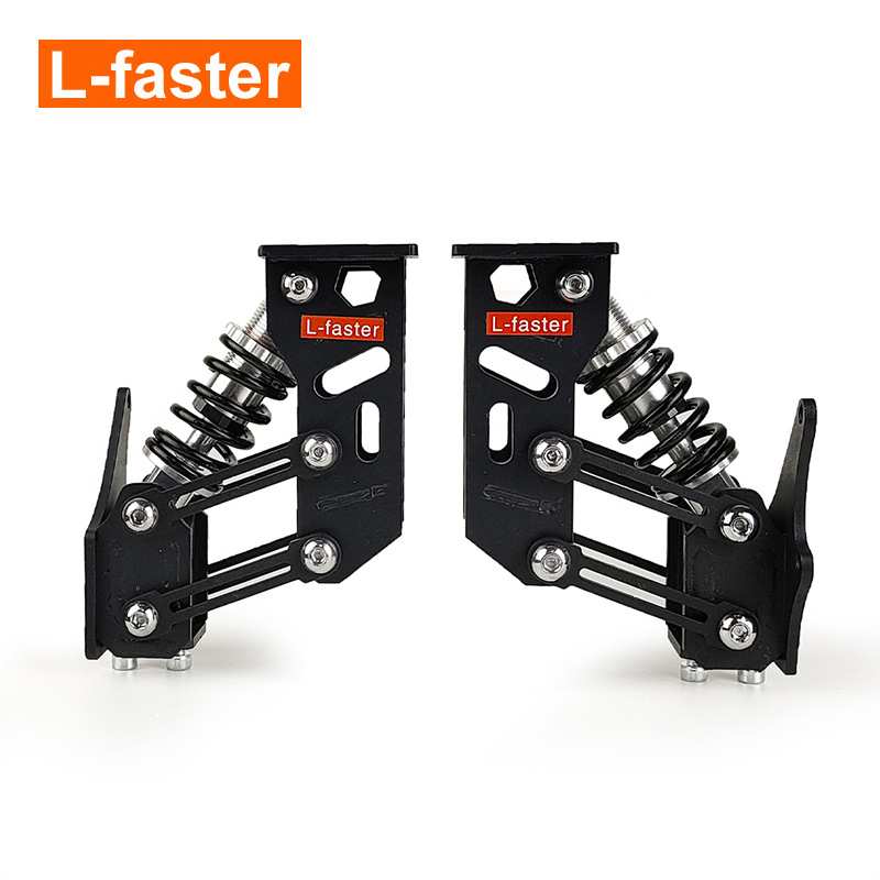 L-faster 2 件/对弹簧减震悬架支架用于单轴电动轮毂轮气垫板