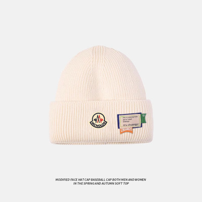 【官方直营】蒙口钢琴针织毛线帽男女针织帽子保暖护耳套头帽潮牌