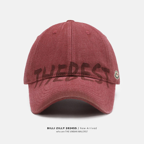 蒙口钢琴【官方直营】美式复古字母棒球帽男女百搭显脸小鸭舌帽潮