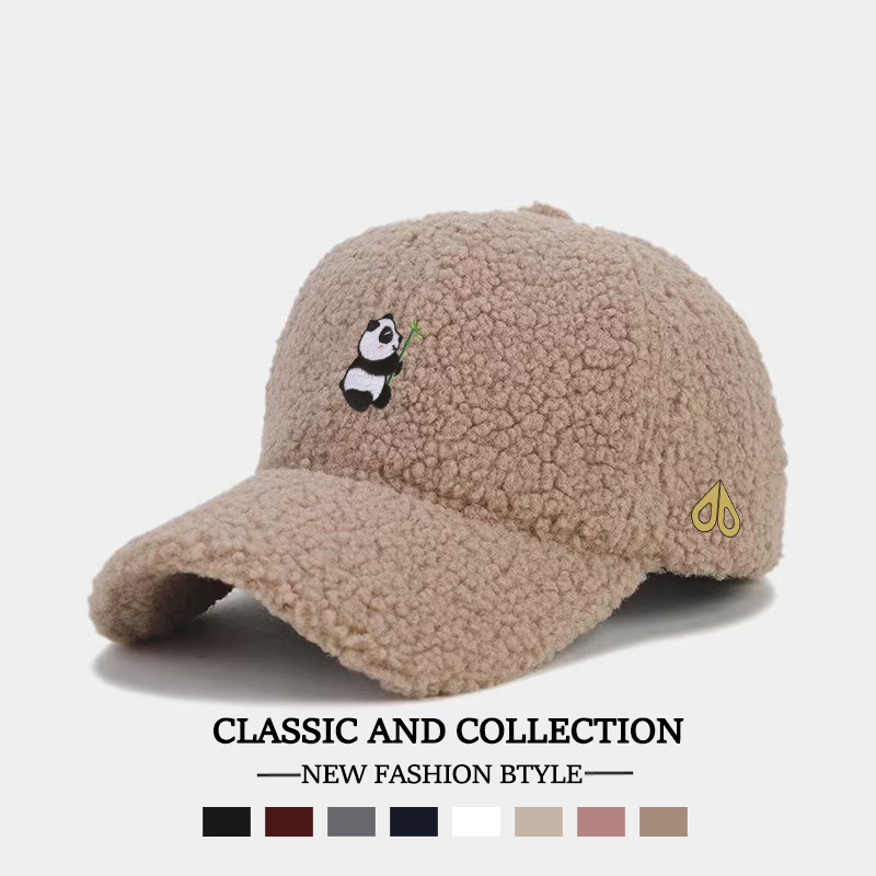 剪刀四季MOOSE韩版休闲时尚百搭秋冬保暖男女同款羊羔绒棒球帽潮
