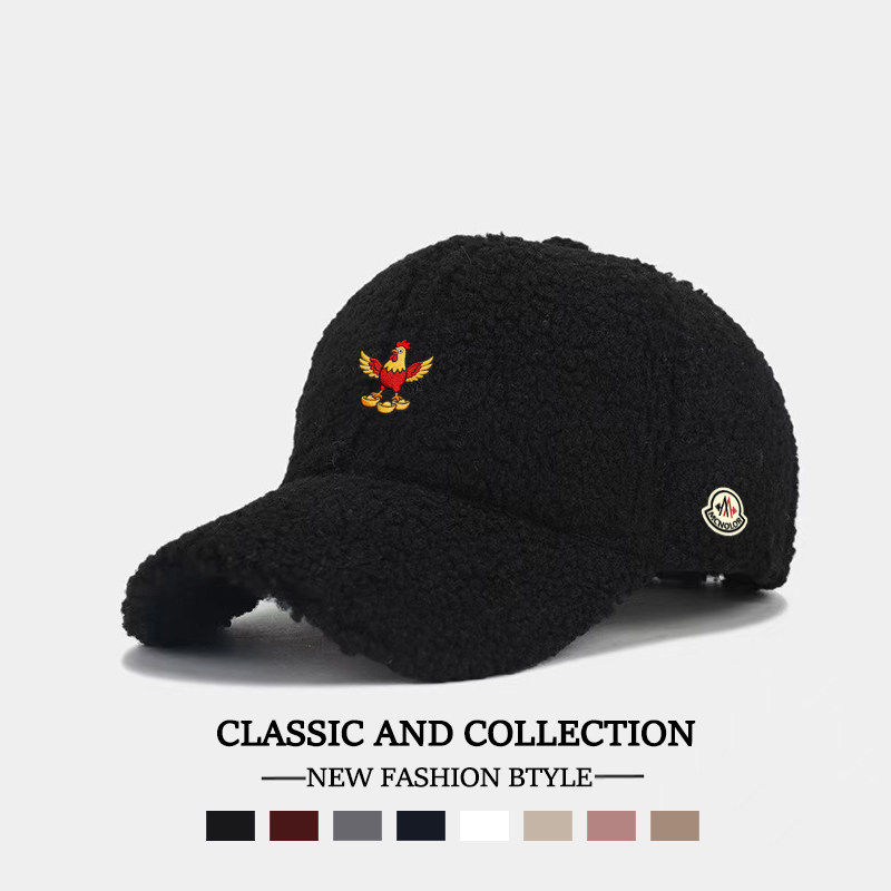 蒙口钢琴【官方直营】棒球帽男女款鸡年限定百搭保暖显脸小鸭舌帽