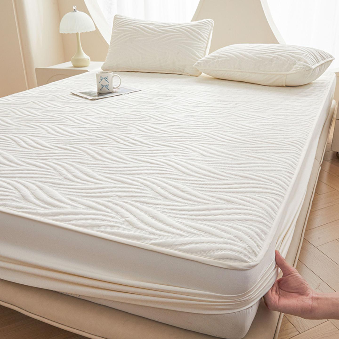 A类母婴级大豆纤维夹棉防水床笠