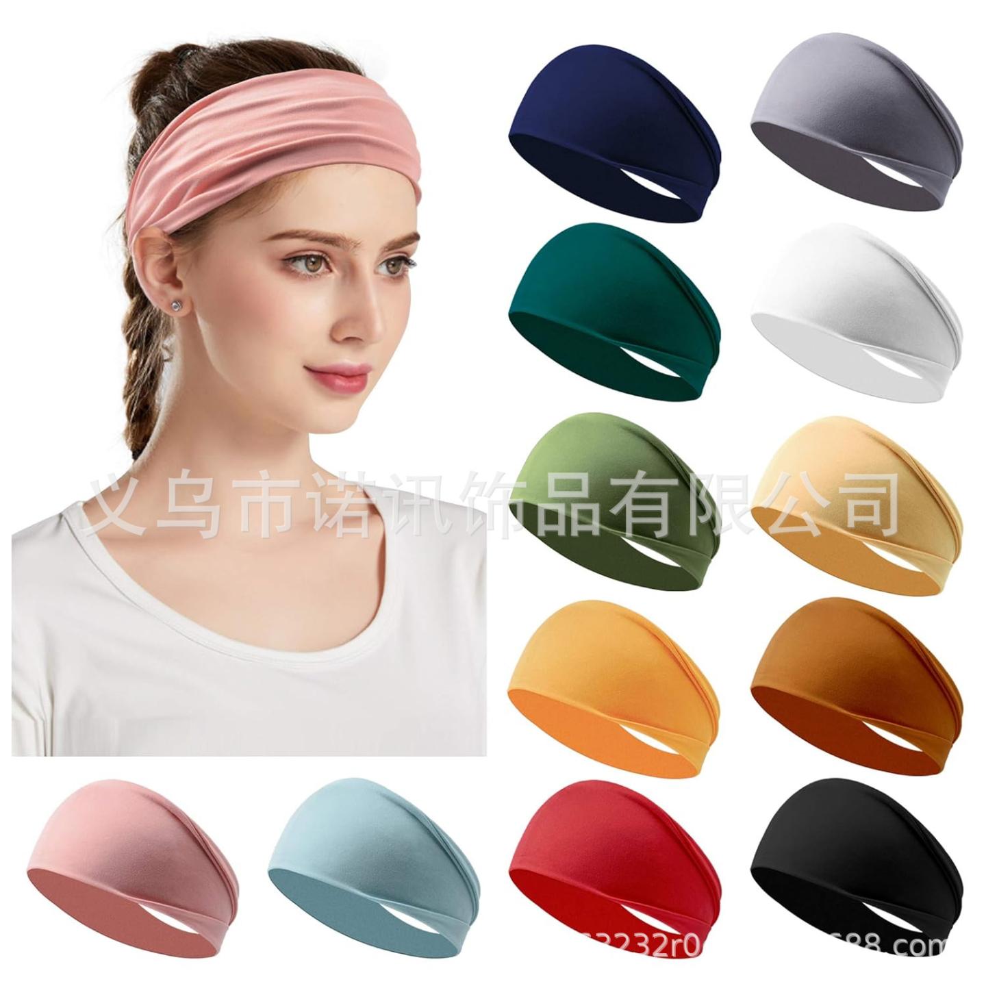 欧美运动发带瑜伽吸汗带男女跑步