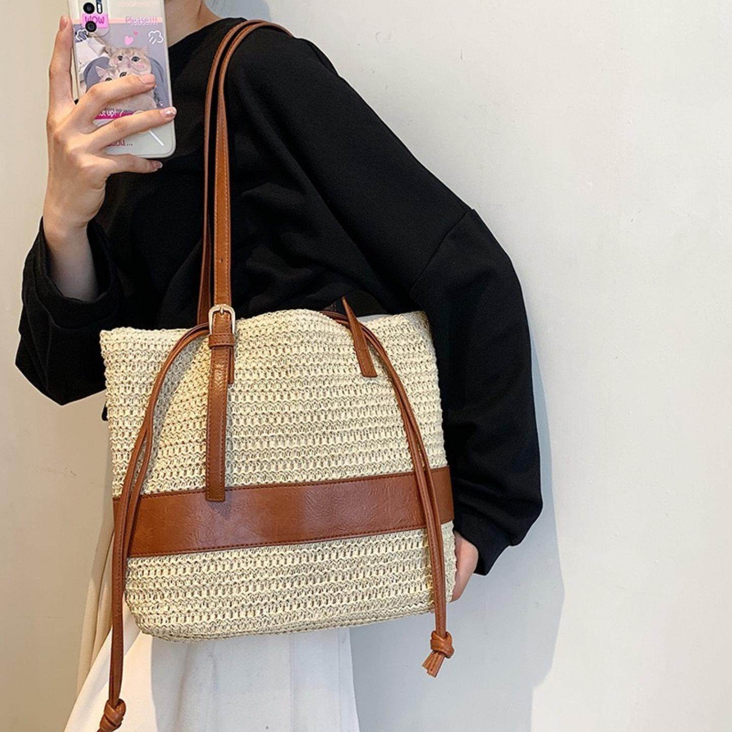 2023秋季新款通用款女包车缝线PU其他单肩拉链编织单肩包,箱包皮具/热销女包/男包,通用款女包,淘宝优惠券,粉丝福利购,淘宝优惠卷