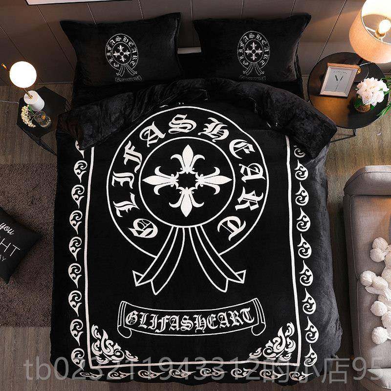 高档牌薛之谦同款世界i床和平四件潮套ns网红毛毯法兰绒被套珊瑚