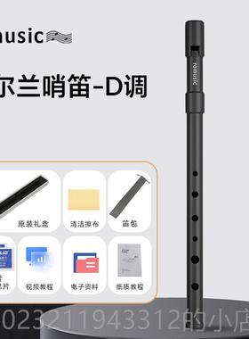 高档romusc尔兰哨i笛C调 D调ABS竖笛高音初学者入爱门6孔笛子锡直