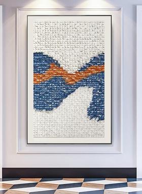 装亚克力抽画象立体实EWC物装置画客厅壁玄关酒店大堂样间挂板画