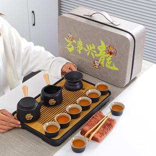 夫万事兴隆旅文创中式 31车载行茶具直档销 轻奢高便携包户外功YY