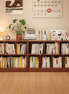 书架DVM落物架家用书柜多层收纳柜子置分层架客厅简地易子格柜置