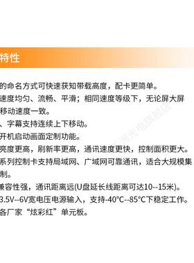 灵信4控制卡LETD显示屏AYV广告屏滚动屏走色字屏单双网口控制卡