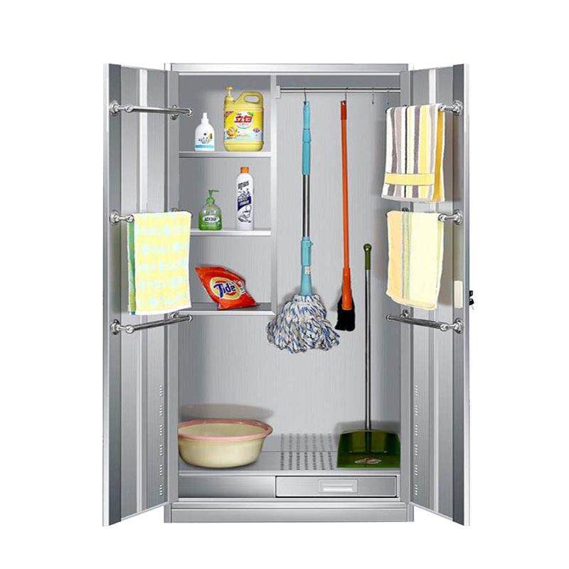 304双不锈钢清洁柜杂物YZ-----Q柜工扫帚柜拖把卫柜子保洁具收纳