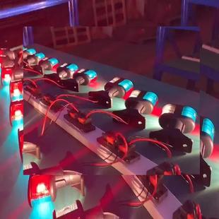 定底座E4英寸0固定底座11185D1海里LED航行信灯号灯LED导航三固色