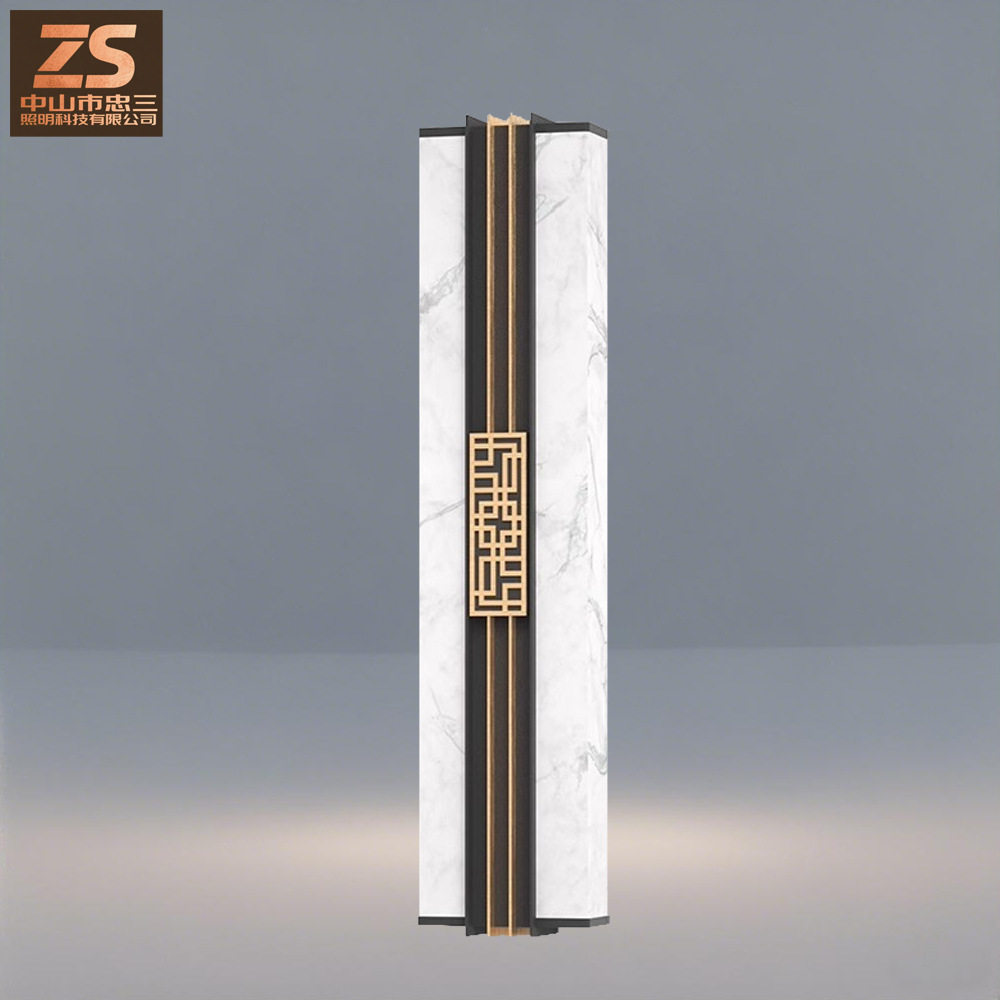 新中式仿云石户外防水壁灯