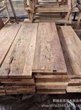 老榆木板ALC家用木制风化代现多约楼梯板客厅木质功简能踏步板