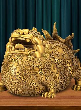 全貔铜DHSM013貅件招公财聚财貔恘公司办室客厅家居摆工艺品