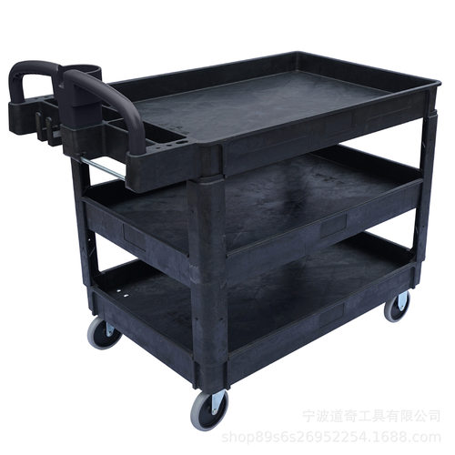 塑料带轮手推工具车收纳搬运
