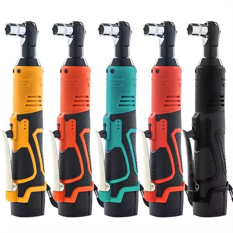 18V锂电电动棘轮扳手充头电式9度PXY扳角向电动手直角拐弯0器弯扳