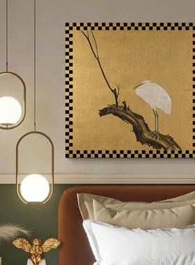 酒井抱一日式小众装饰画式新中客厅书房玄关酒吧YR202303料日店家