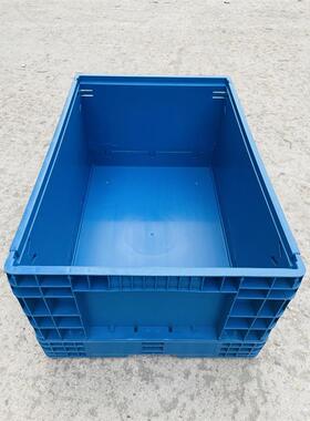 塑料折叠箱蓝色内倒式箱HCK注子周转箱塑储物箱箱强度高物流包装