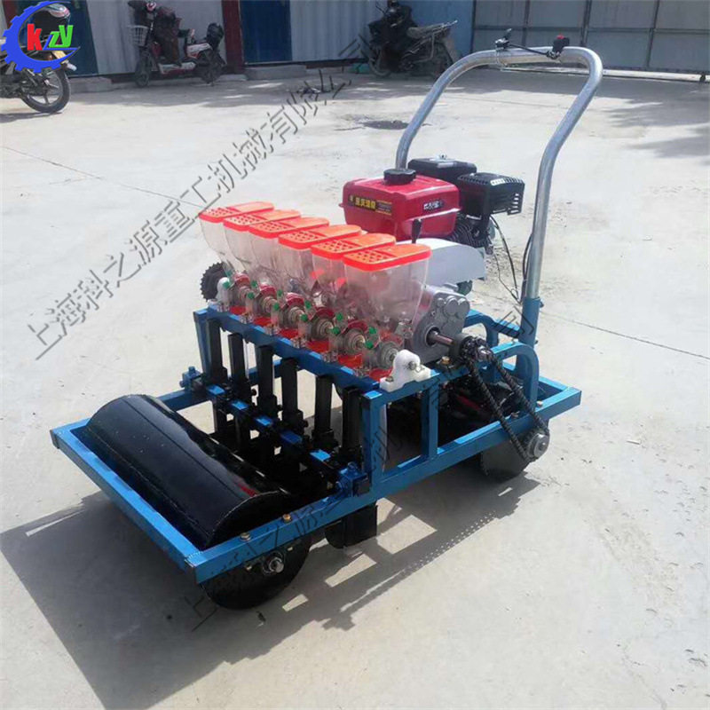 小型农用六行汽油点播机自带动力