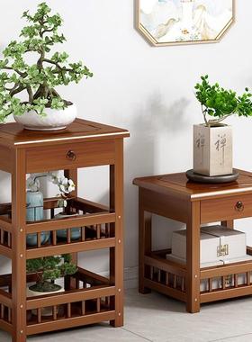 客厅沙发茶边21532角柜简约小几茶台室卧床头柜收纳置物楠竹架储